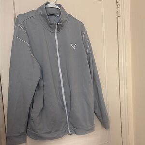 Puma Gray Full-Zip Jacket size XXL